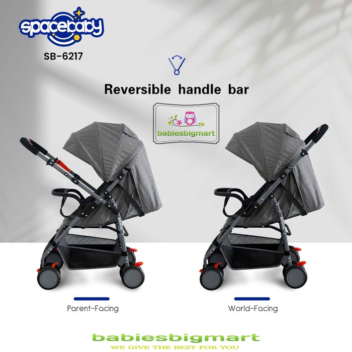 Stroller SpaceBaby SB 6217 Kereta Dorong Space Baby Dorongan 2 Arah Kuat