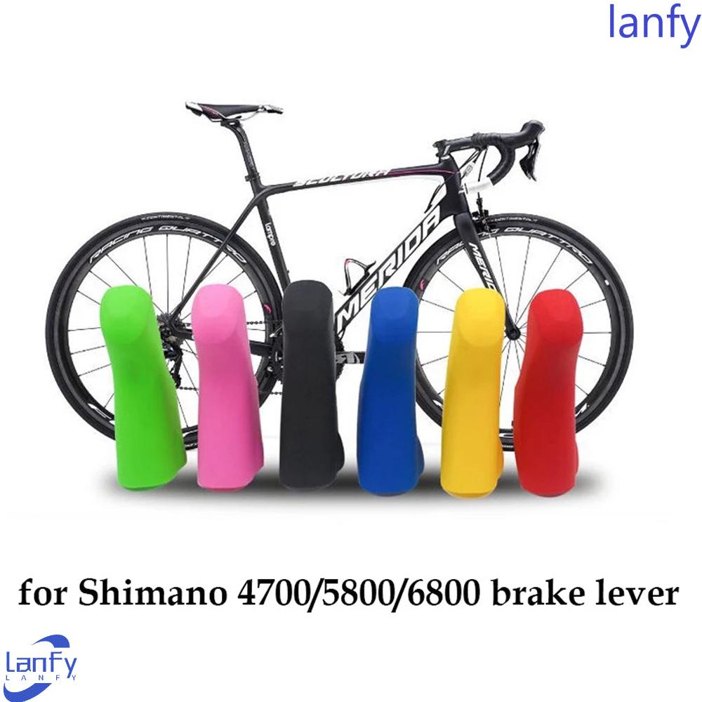 Lanfy Bike Shift Lever Cover Mtb Aksesoris Bersepeda Sepeda Jalan Stang Sepeda Silikon Dual Control Lever