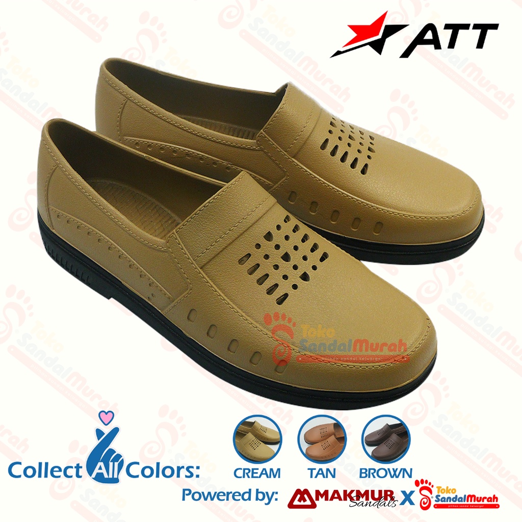 Toko Sendal Murah - Sepatu Slip On Uk 39 - 42 / Sepatu Kerja Semi Formal Simple / Sepatu Anti Slip Tahan Air / Sepatu Karet Pantofel / Sepatu Pria Dewasa  [Toko Sendal Murah ATT NABK 3358]