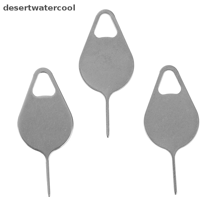 Deid 3pcs/set Sim Card Tray Removal Eject Pin Kunci Alat Stainless Untuk Telepon Martijn