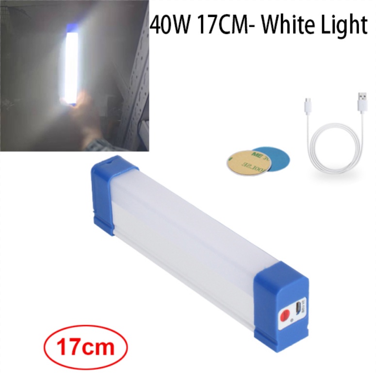 Lampu Emergency LED dengan Desain Tempel Magnet dan Efek Lampu Neon