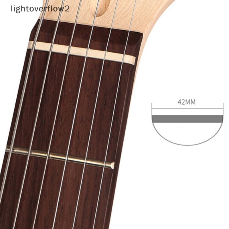 [lightoverflow2] Pengganti Fender Strat Tele ST TL Gitar Elektrik Bone Nut 6 String Guitar Bridge Saddle Aksesoris Instrumen [ID]