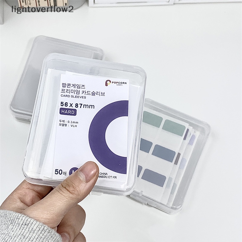 [lightoverflow2] Kotak Penyimpanan Transparan Tempat Kartu Stiker Stationery Transparan Storage Box Film Kotak Penyimpanan Klasifikasi Untuk Craft Desktop [ID]