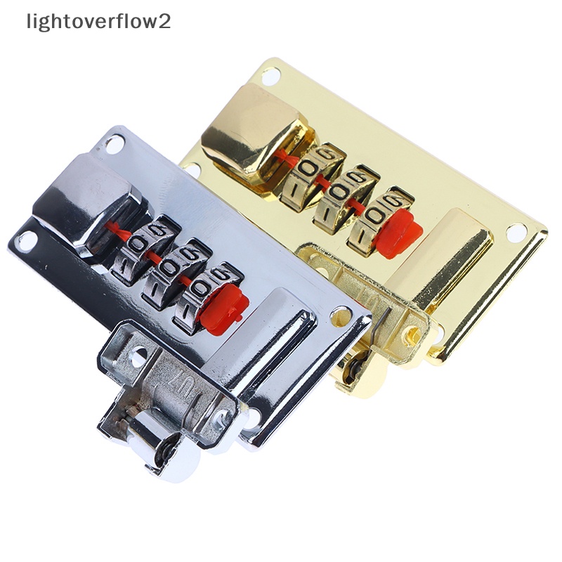 [lightoverflow2] Password Lock Latch Silver Coded Lock Retro Vintage Kotak Perhiasan Tempat Hadiah [ID]