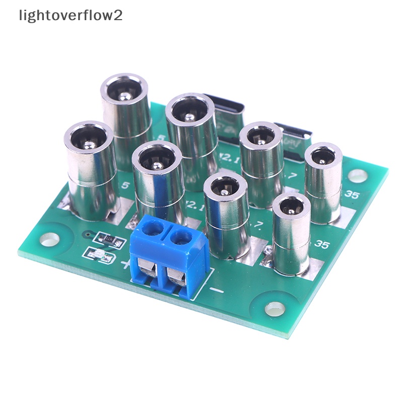 [lightoverflow2] Soket Konektor Charging Adaptor Papan PCB Mikro Tipe C Ke DC 5.5 x 2.1/2.5 4.0 x 1.7 3.5 x 1.35 mm Female [ID]