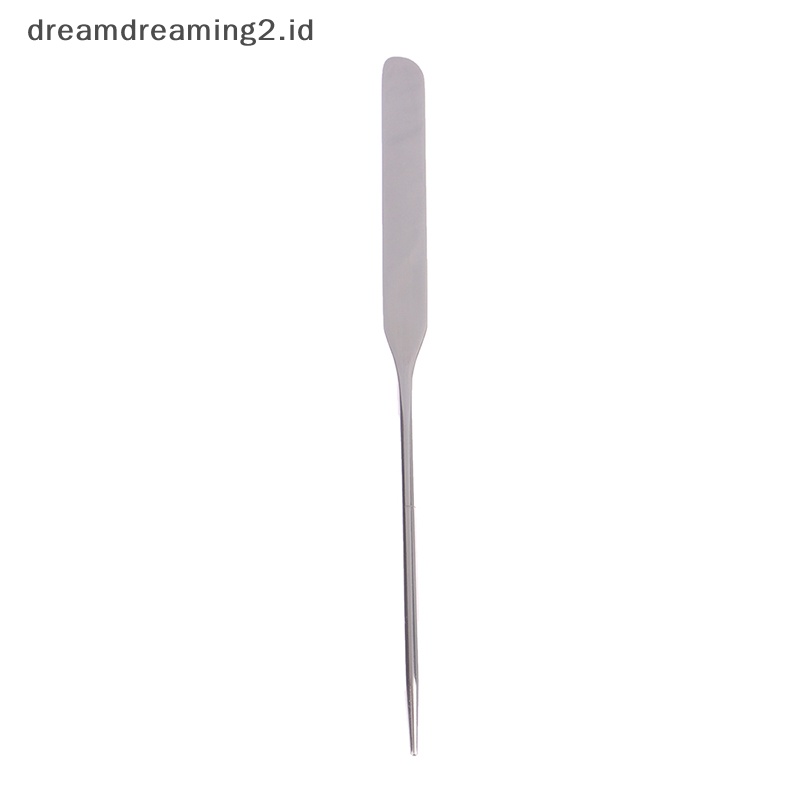 (drea) 1pcs Stainless Steel Dual Head Makeup Toner Spatula Mixing Stick Foundation//