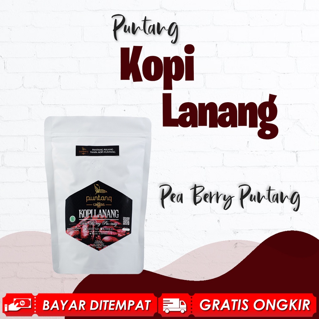 

TERFAVORIT!! kopi lanang/peaberry/kopi jalu Puntang Jabar Coffee arabika 100g