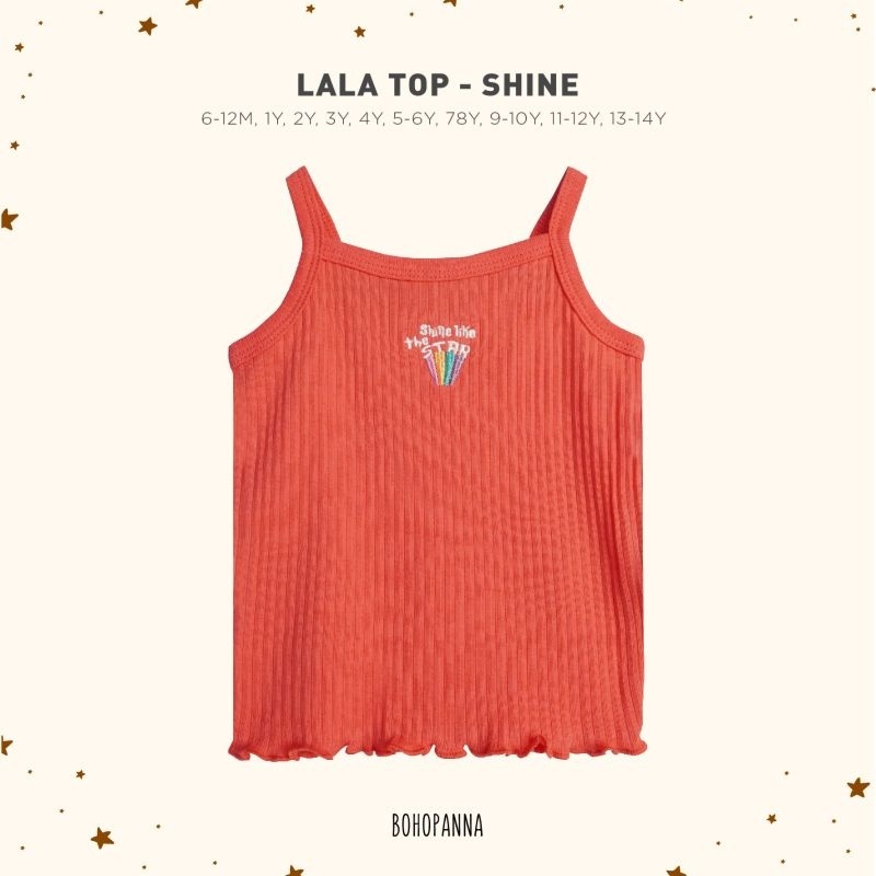 Lala Top Bohopanna B46 / Tank Top Anak Perempuan / Tank Top Anak Perempuan Bohopanna / Singlet Bayi Anak Perempuan / Tank Top Anak Katun Polos Bohopanna