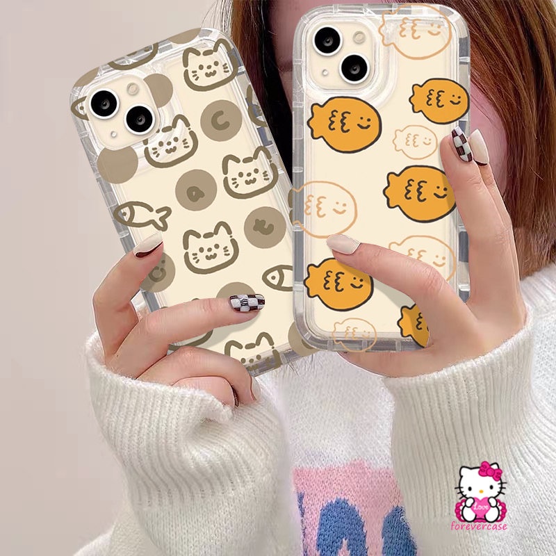 Case Kucing Ikan Kartun Lucu Untuk Oppo A17K A77s A17 A77 A55 A95 A74 A57 A96 A31 A7 A92 A1K A53 A5s A76 A54 A16s A16K A12E A52 A15 A12 A16 A5 A9 A3s Reno 4F 5airbag Lovers Lembut Sarung