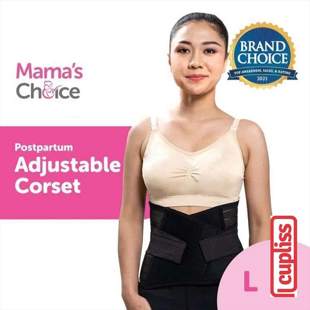 L - Mama's Choice Postpartum Corset Gurita Korset Melahirkan Black