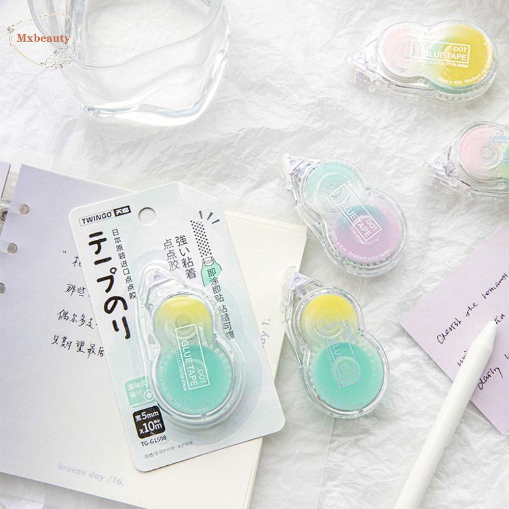 Mxbeauty Double Sided Tape Perekat Siswa 5mmx10m Scrapbooking Perlengkapan Kantor DIY Alat Tulis Jurnal DIY Craft Supplies