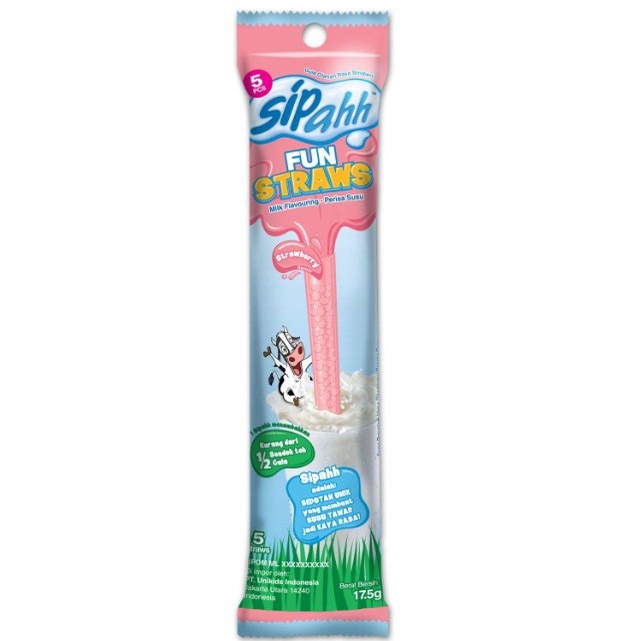 

ARS04 Sipahh fun straw rasa strawberry isi 5