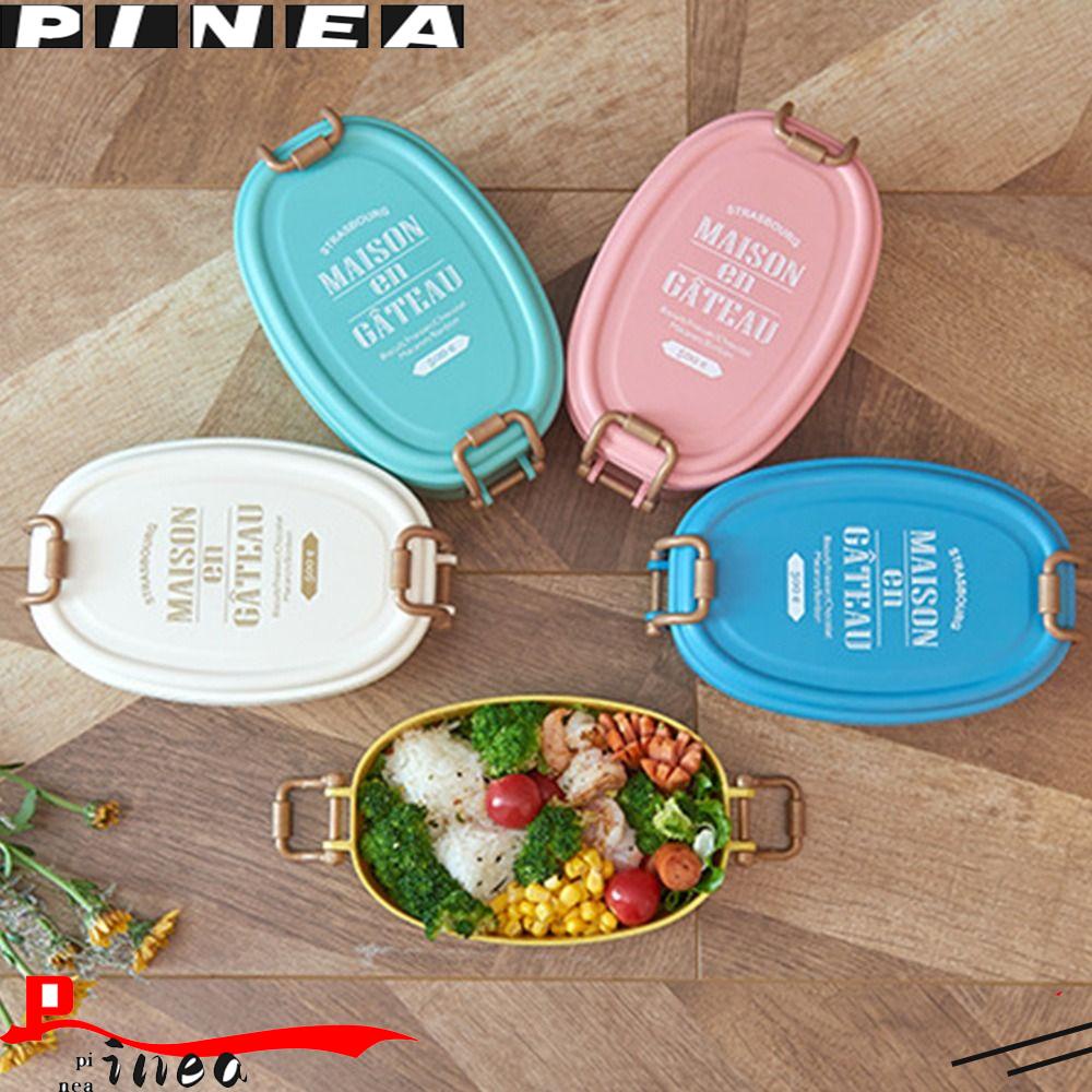 Pineapple Lunch Box Portable Tempat Piknik Camping Untuk Pelajar Pekerja Kantor Wadah Makanan