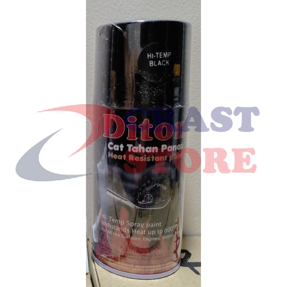 Cat Pilox Diton Anti Panas Hi Temp Hitemp Black Hitam Doff Dop 300cc 300 cc ml