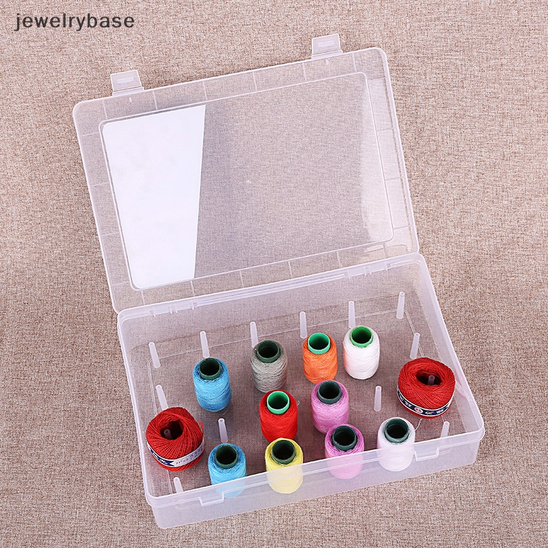 [jewelrybase] Kotak Penyimpanan Benang Jahit 42buah Spools Bobbin Carry Case Container Holder Craft Spool Organizing Case Sewing Storage Box Butik