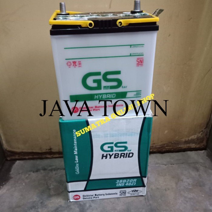 Diskon Aki Mobil / Battery GS GOLD STAR HYBRID 36B20R NS40Z 12V-35AH LPM283