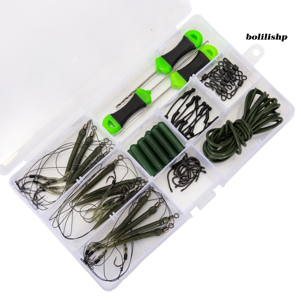 Bo-1 Set Alat Pengumpan Memancing Set Ukuran Kecil Unbreakable Angling PE Braided Line 62Pcs Eropa Memancing Umpan Cocok Untuk Memancing Di Luar Ruangan