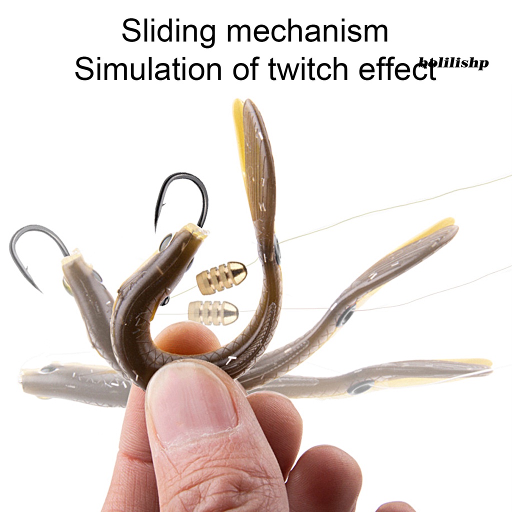 Bo-3pcs/set Pemikat Pancing Fleksibel Pengerjaan Indah Portabel Lembut Loach Fishing Lure Untuk Memancing