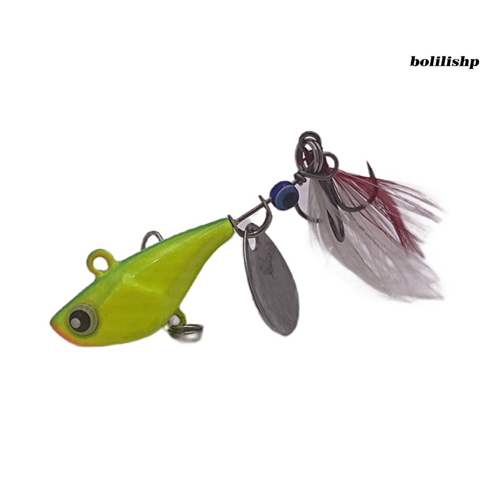 Bo-14g Umpan Pancing Simulasi Fisheyes Hidup Kait Tajam Warna Terang Dapat Digunakan Kembali Menangkap Ikan Universal Spinnerbait VIB Bass Memancing Buatan Umpan Peralatan Memancing