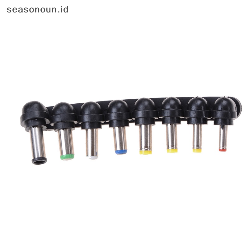 Seasonoun 8pcs/Set Untuk PC Notebook Laptop Universal Power Adapter Plug Charger Konektor.