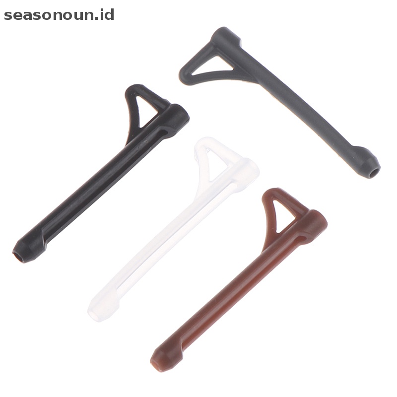 Seasonoun 5pasang Kacamata Penutup Anti Slip Ear Hook Silikon Anti-Slip Holder Untuk Kacamata.