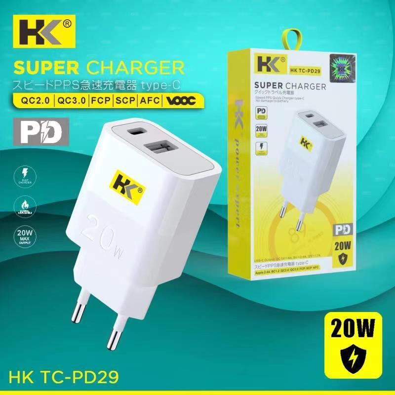 batok usb + PD type c hk pd29 adapter usb Power Delivery