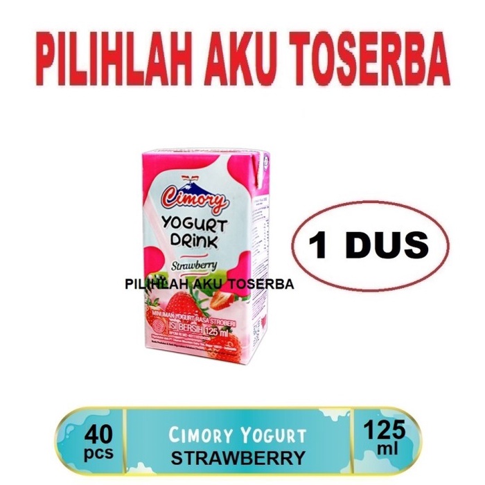 CIMORY YOGURT Drink STRAWBERRY MINI 125 ml - ( HARGA 1 DUS ISI 40 )