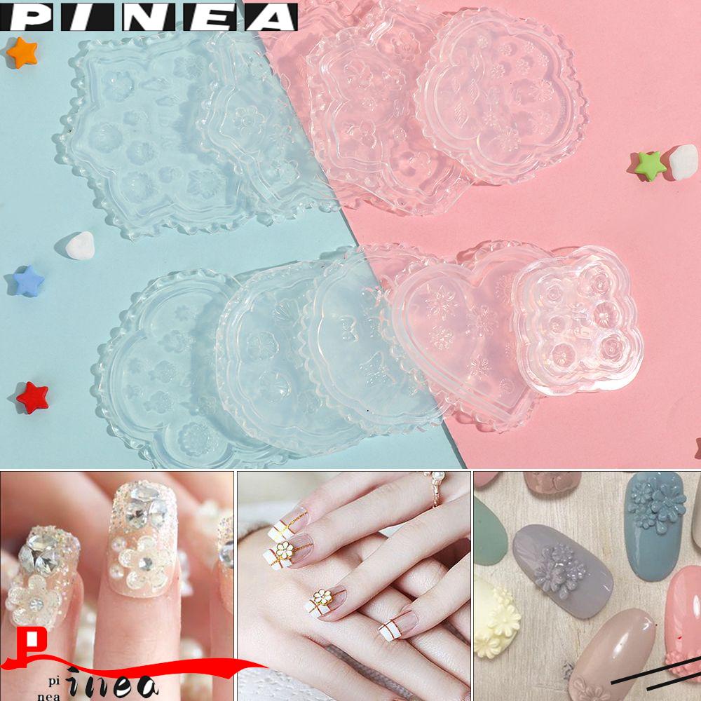 Cetakan Silikon Nail Art Nanas Alat Kecantikan Menjatuhkan Lem Manik-Manik Kecil Kristal Epoxy Cetakan