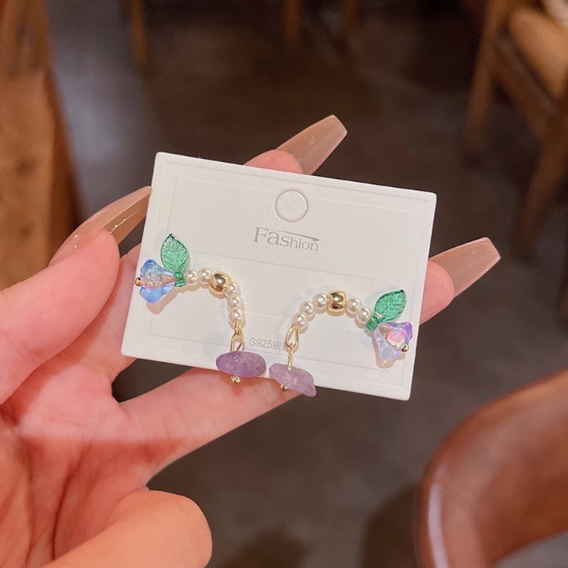 Anting Anggrek Bel Pintu Gerbang Timur Korea Selatan Gaya Fashion Wanita Anting Serbaguna Dengan Desain Kecil Anting A HELLO GIRL Official