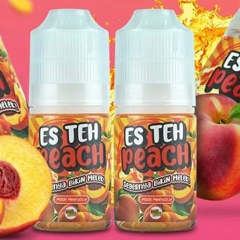 Kaki Lima Es Teh Peach Pods Friendly 30ML 100% Authentic