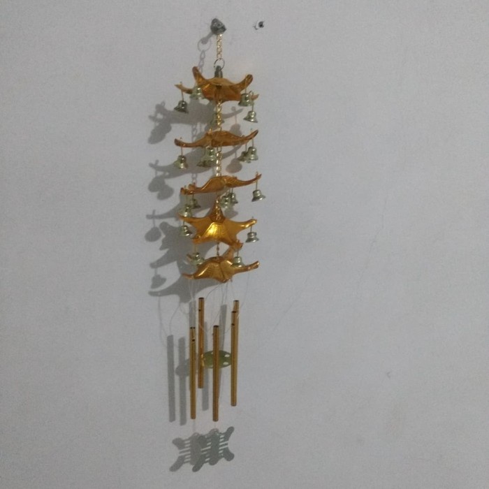 Lonceng angin 5 batang pagoda wind chime feng shui fungling feng ling