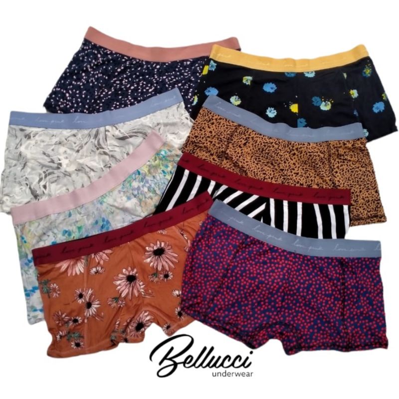 2 PCS CD BOXER WANITA SPANDEK KATUN CELANA DALAM BOXER CEWE KEREN