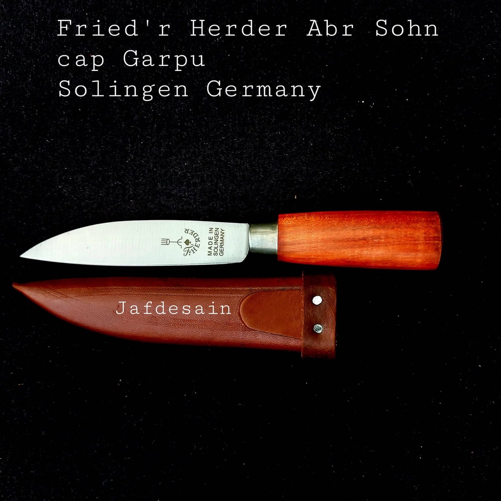 pisau daging pisau qurban free sarung Pisau cap Garpu ori 5 &quot; Solingen Jerman