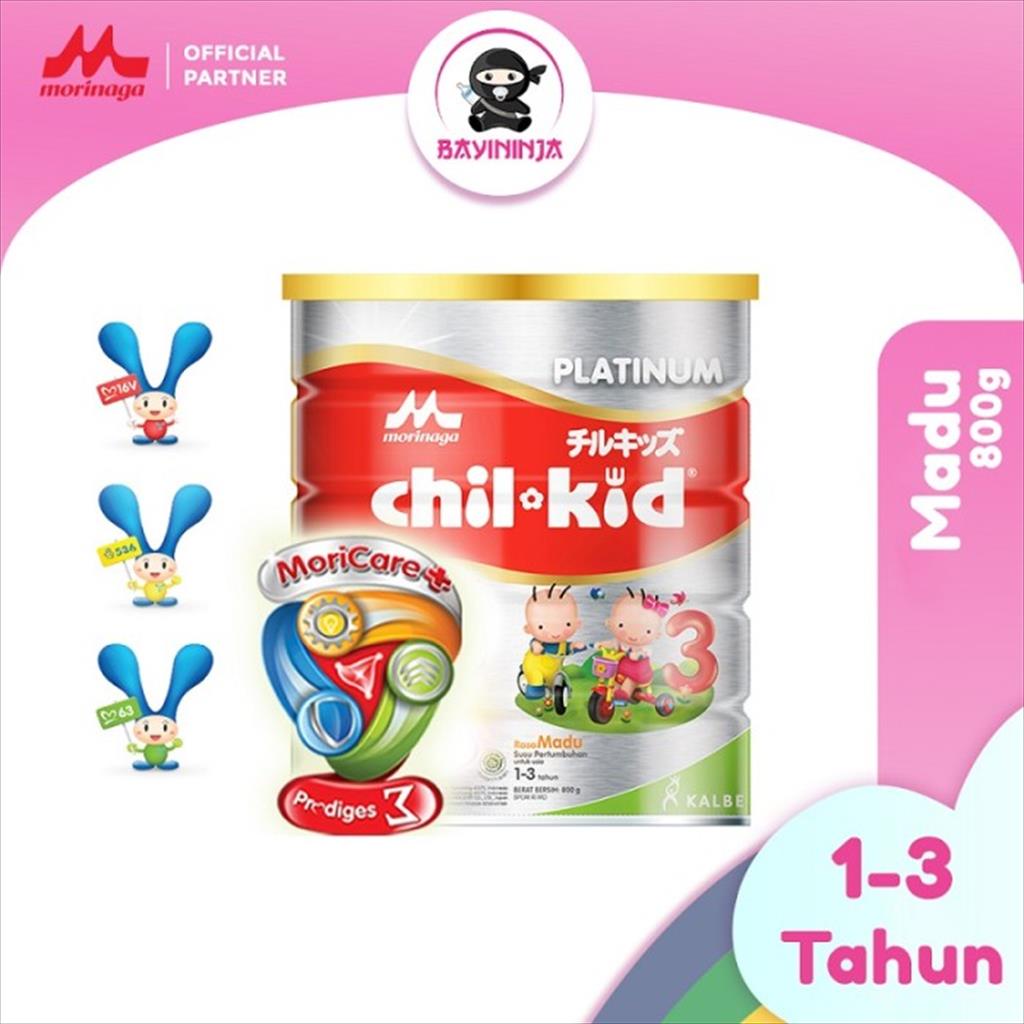 MORINAGA CHIL KID Platinum Madu Susu Tin 800g 800 g