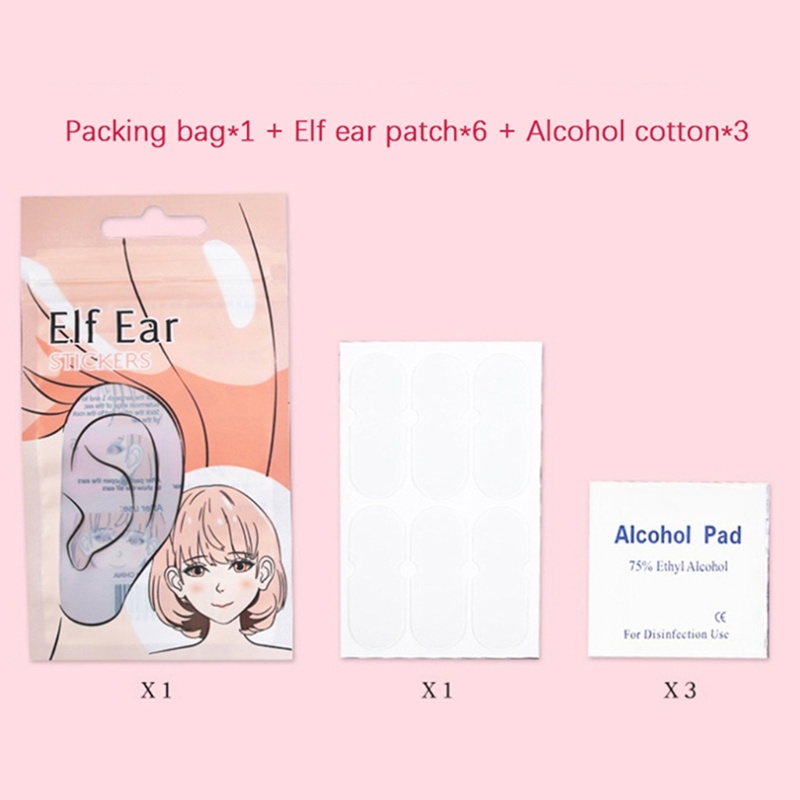 Siy Cosplay Elf Ears Sticker Telinga Besar Menempel DIY Untuk Mengambil Foto ID Mantap