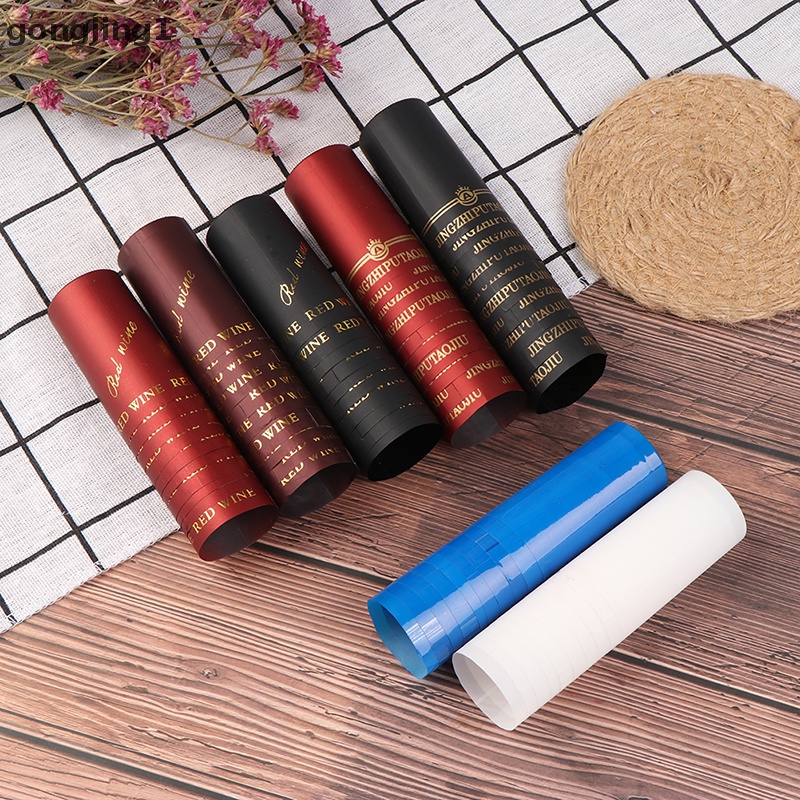 Ggg 10Pcs PVC Heat Shrink Tutup Barware Aksesoris Seduh Botol Wine Seal Cover ID