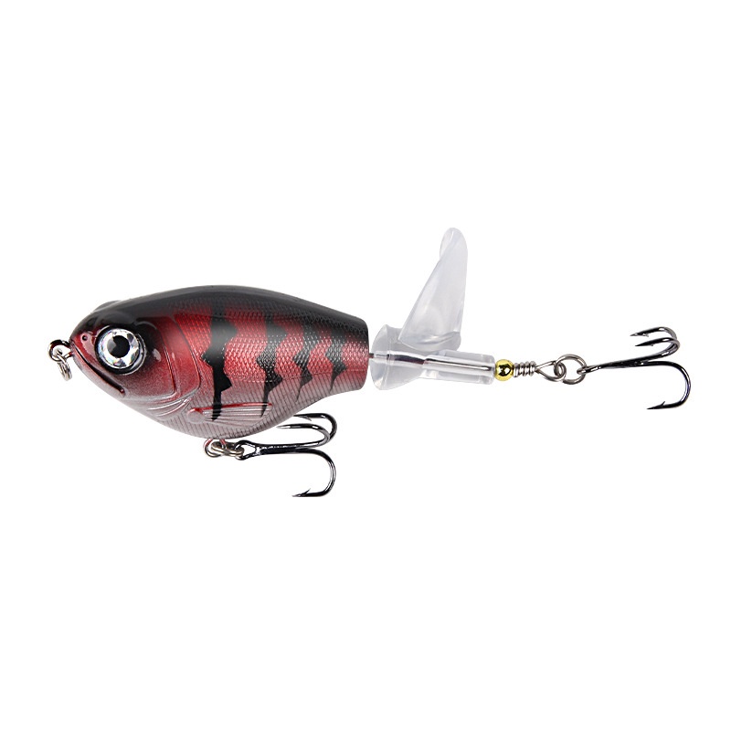 Vansinoy Umpan Pancing 11.5g/16g Rotating Tail Popper Floating Lure Propeller Traktor Sea Fishing Lure Umpan Keras Mengambang Air Pensil Jalan Sub Umpan O