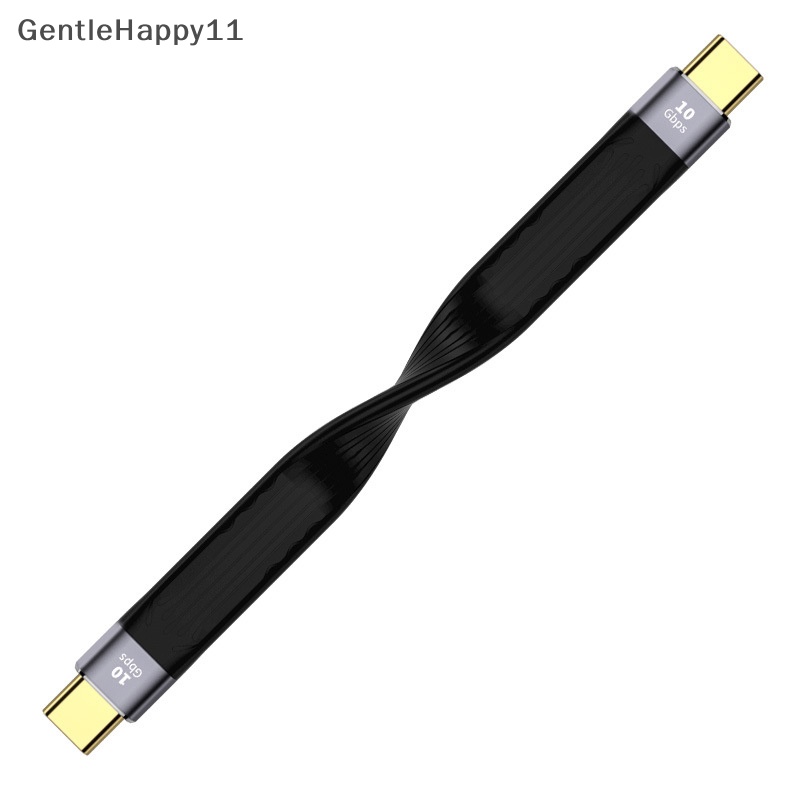 Gentlehappy Kabel USB Ke Tipe C Ultra Pendek USB 3.1 Gen 2usb C Quick Charge FPC Cable Wire 4K 10Gbps Sync Kabel Data Cable Kabel Data Charging Line id