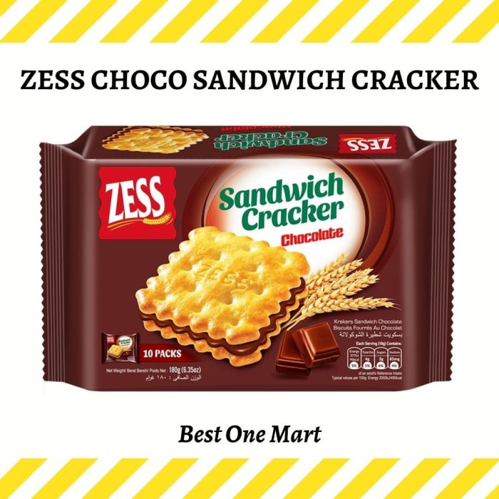 

[MS] Oriental Zess Sandwich Chocolate Cokelat / Biskuit Zess Krim Coklat