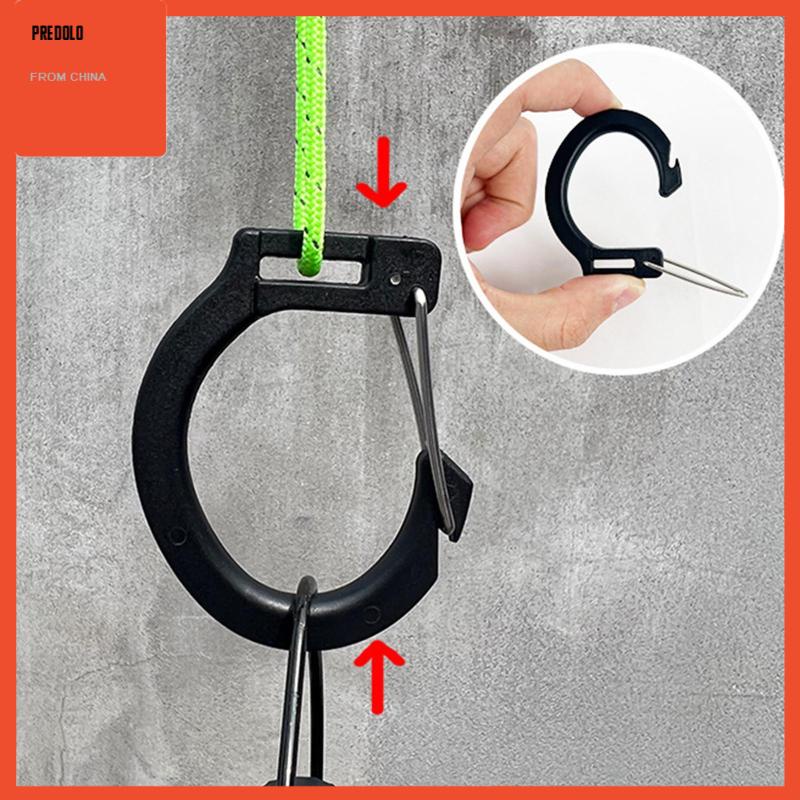 [Predolo] Pengait Tenda Camping Spring Snap Hook Kecil Untuk Backpacking Kanopi Senter