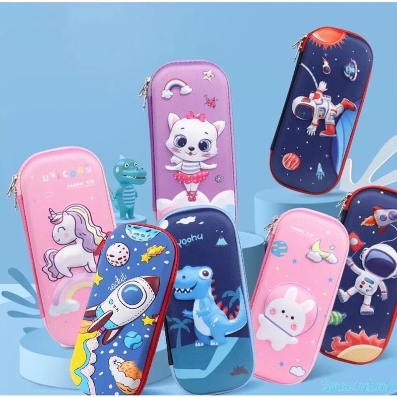 

1234OS - Kotak Pensil Anak Sekolah TK / SD Bahan EVA Anti Air.