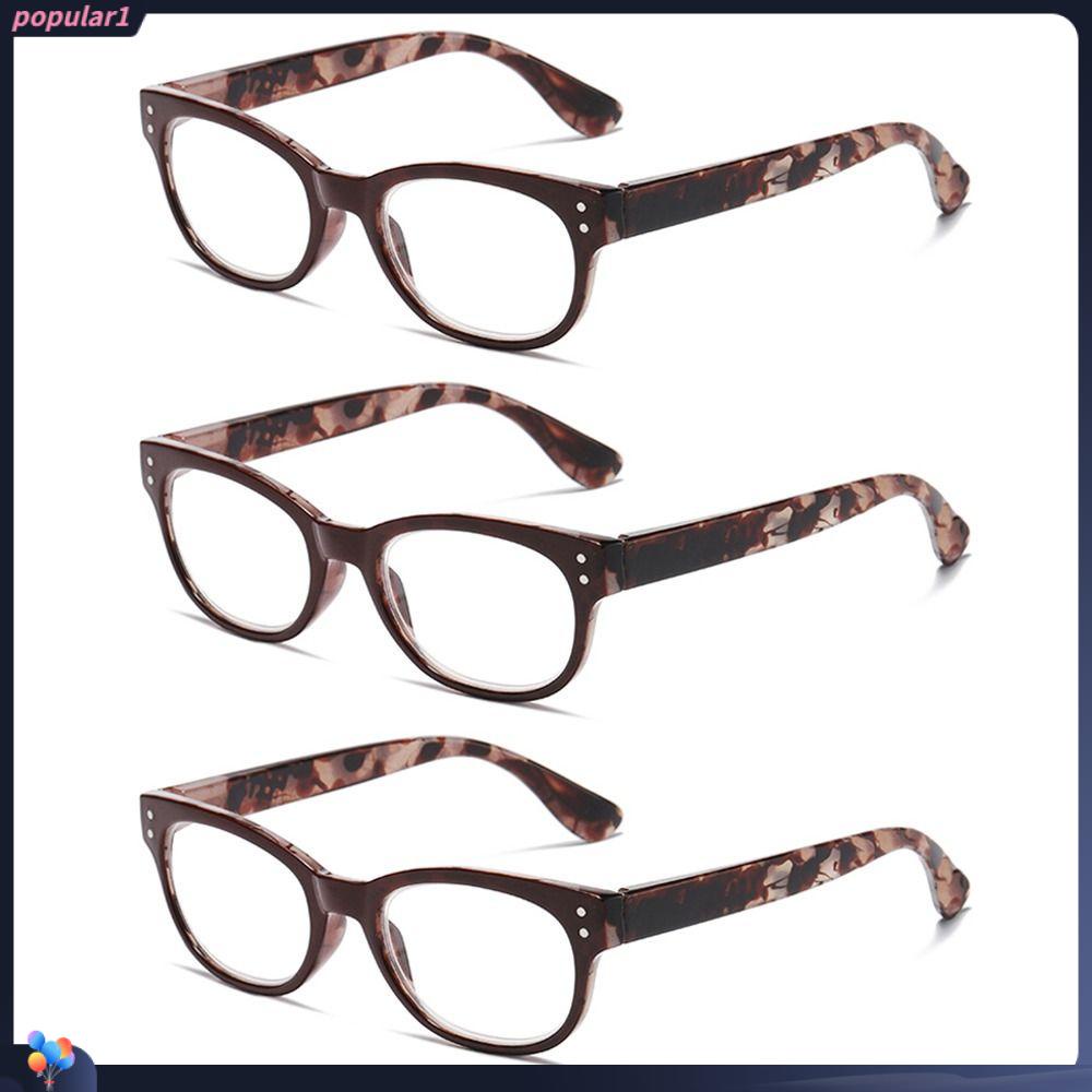 Populer Kacamata Baca Fashion Portable Elegan Vintage Ultra Ringan Frame