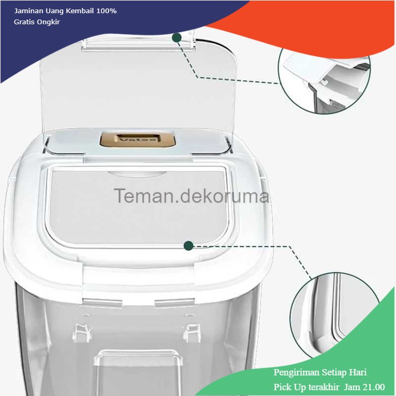 TD - DPR VALOO Tempat Beras Rice Container Box Insect Proof 5KG - 8279