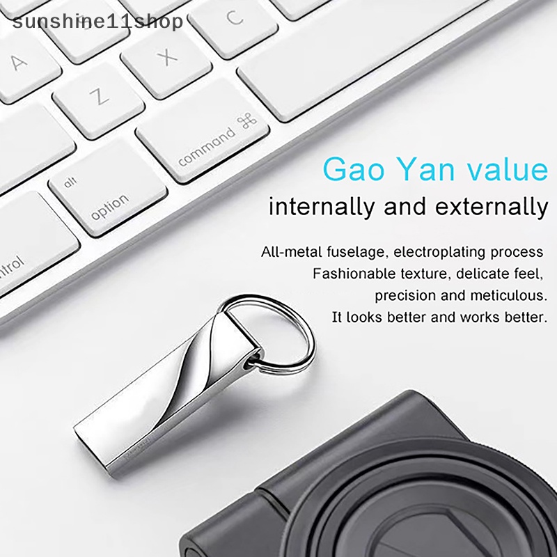 Sho Waveform U Disk USB 3.0 Flash Drive Portable Alat Penyimpanan Memoria Metal N