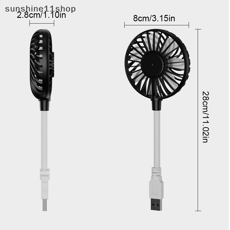 Sho Kipas Angin Kecil USB Fan Silent Meja Kantor Kipas Kecil Portable USB Rechargeable Fan N