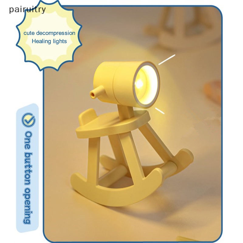 Prt Lampu Tidur LED Mini Desk Lamp Cute Lampu Suasana Meja Kamar Anak Decor Light PRT