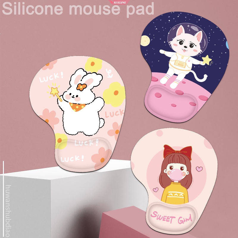 Kartun Non Slip Mouse Pad Dengan Wrist Rest Komputer Ergonomis Laptop Notebook Keyboard Mouse Mat Dengan Hand Rest Mice Pad Gaming [ZXL]