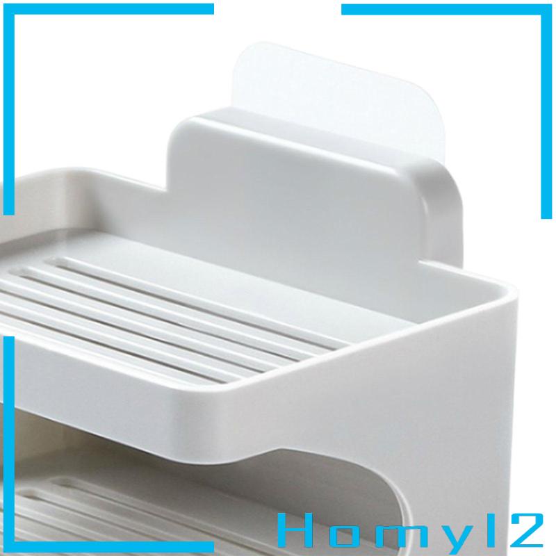 [HOMYL2] Tempat Sabun Soap Saver Double Layer Sabun Piring Untuk Kamar Mandi Hotel Shower Dinding