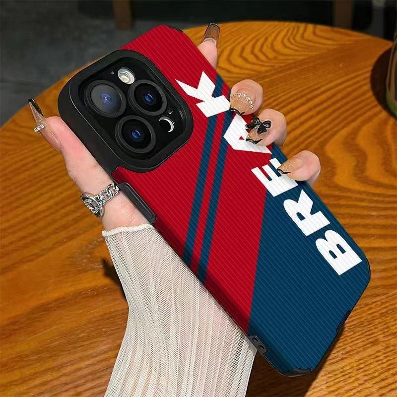 Lamb Skin Pretty BREAK Blue Red Soft Case IPhone 6S 7 Plus 8 Plus X XS XR XS Max 11 13 12 14 PRO Max 14 Plus 12 13 mINI SE Phone Case Girl Women's Fashion