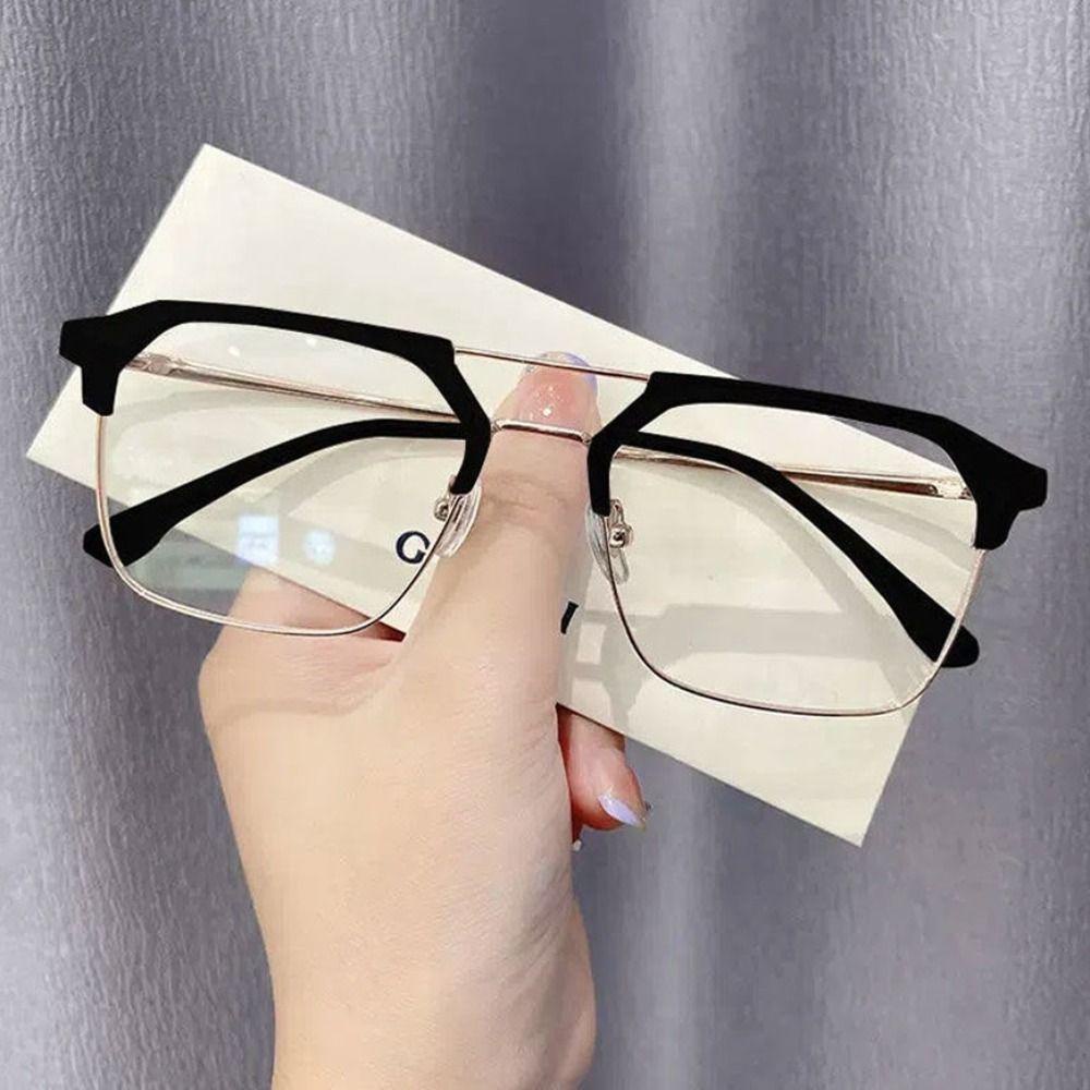 Populer Kacamata Myopia Vintage Vision Care Square Ultra Light Frame